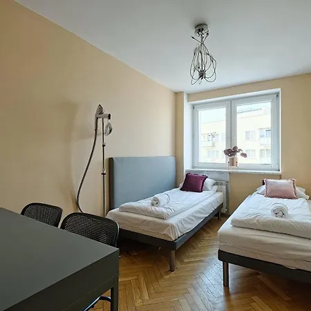 2br Apt Balcony Tamka 17 Ac Apartment Warsaw